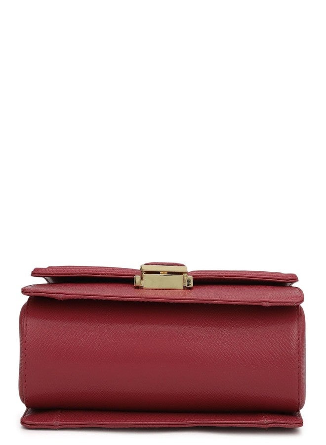 Da Milano Leather Satchel Bag for Women - Purple & Frost - Image 5